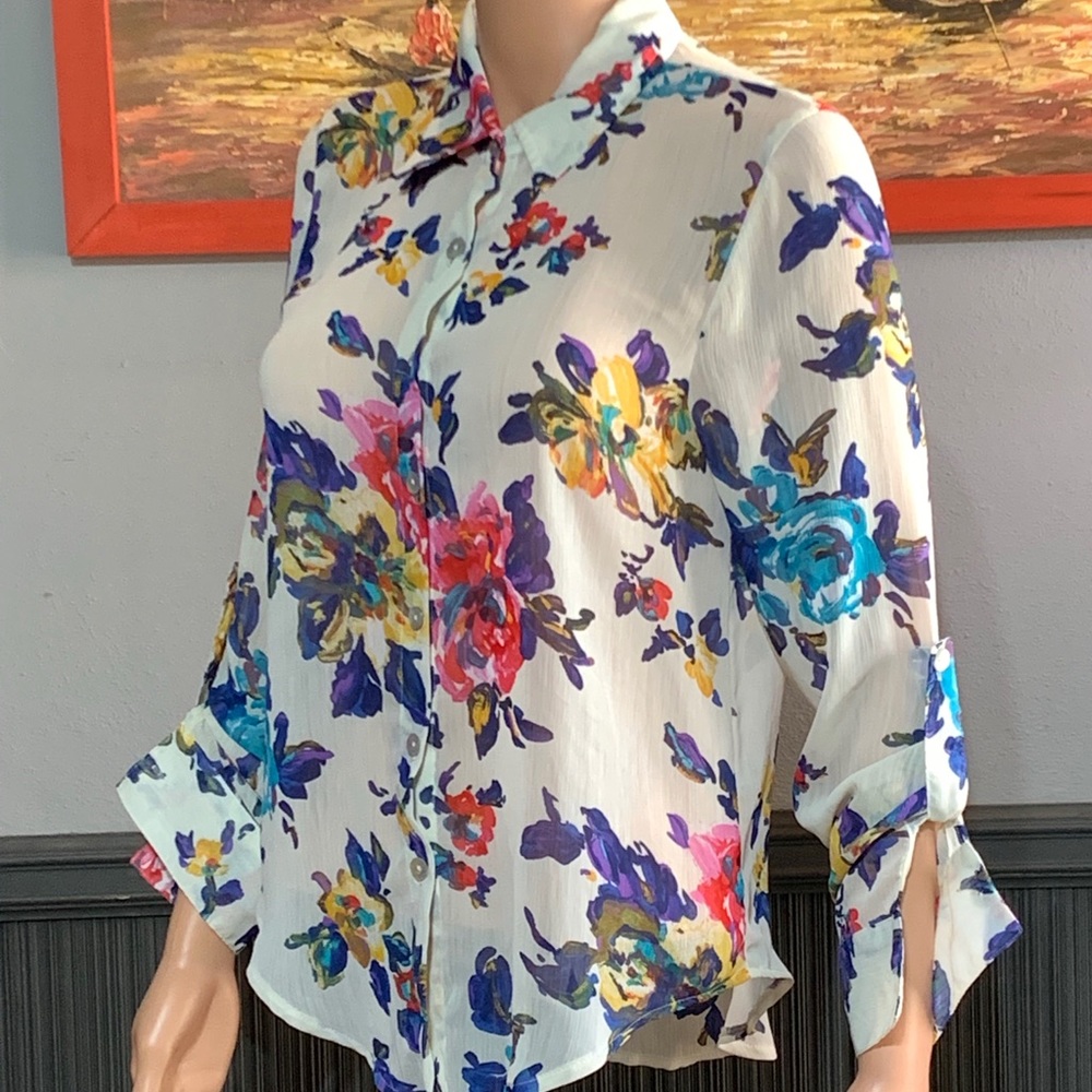 About A Girl Blouse SZ - S - Picture 2 of 4